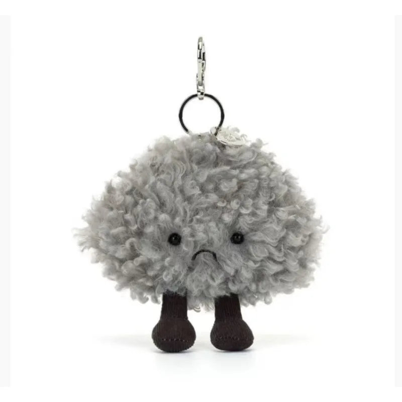 🐷 Fluffy Little Piggy Plush Keychain – Sweet Kawaii Soft Bag Charm
