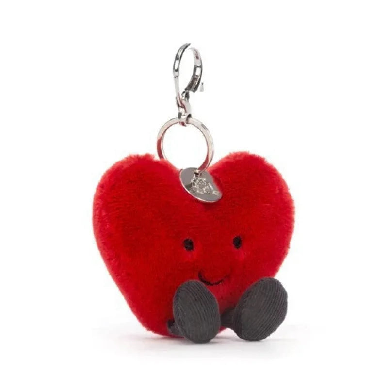 🐷 Fluffy Little Piggy Plush Keychain – Sweet Kawaii Soft Bag Charm