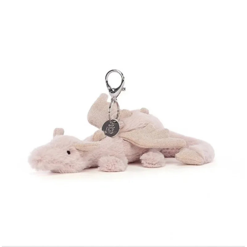 🐷 Fluffy Little Piggy Plush Keychain – Sweet Kawaii Soft Bag Charm