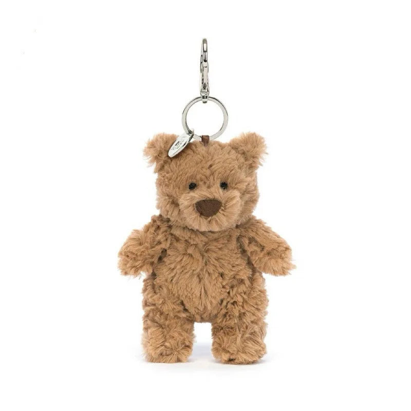 🐷 Fluffy Little Piggy Plush Keychain – Sweet Kawaii Soft Bag Charm