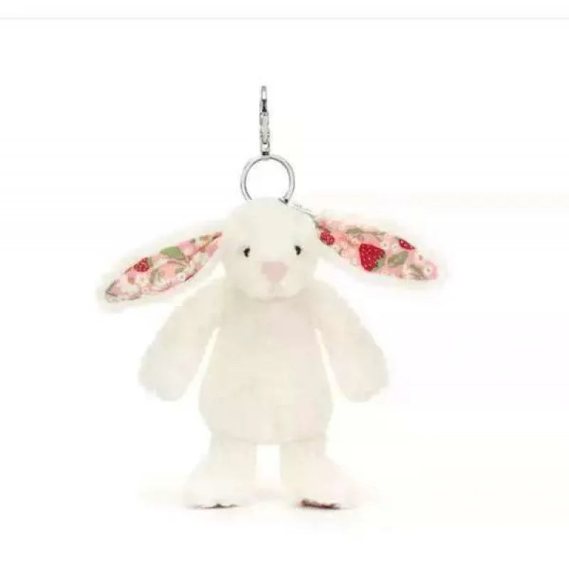 🐷 Fluffy Little Piggy Plush Keychain – Sweet Kawaii Soft Bag Charm