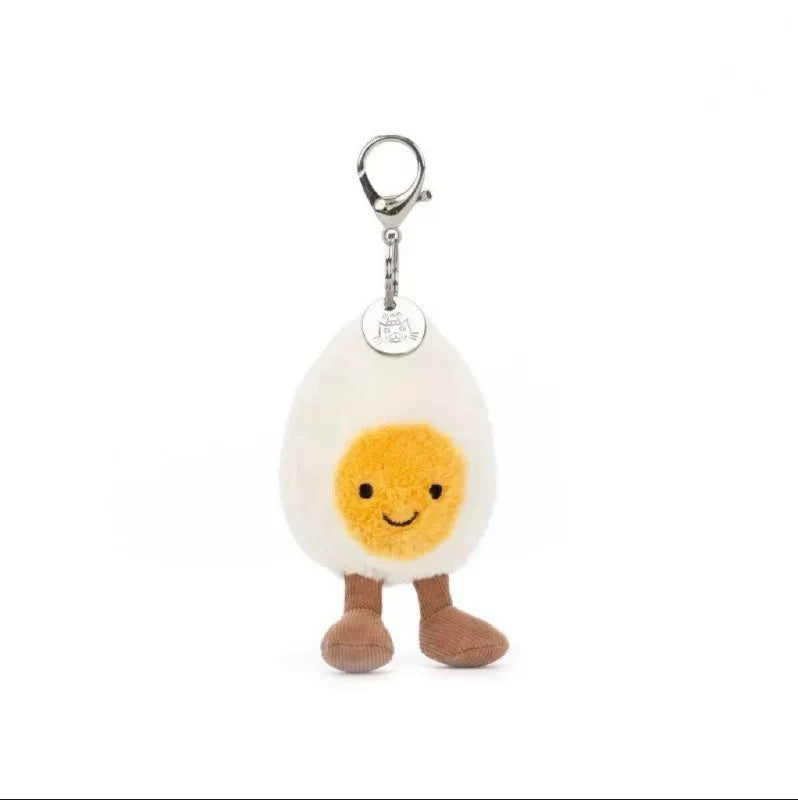 🐷 Fluffy Little Piggy Plush Keychain – Sweet Kawaii Soft Bag Charm